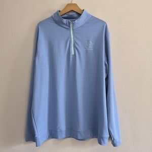 Peter Millar TCP River's Bend Long Sleeve Quarter Zip Golf Shirt NWOT Size XXL
